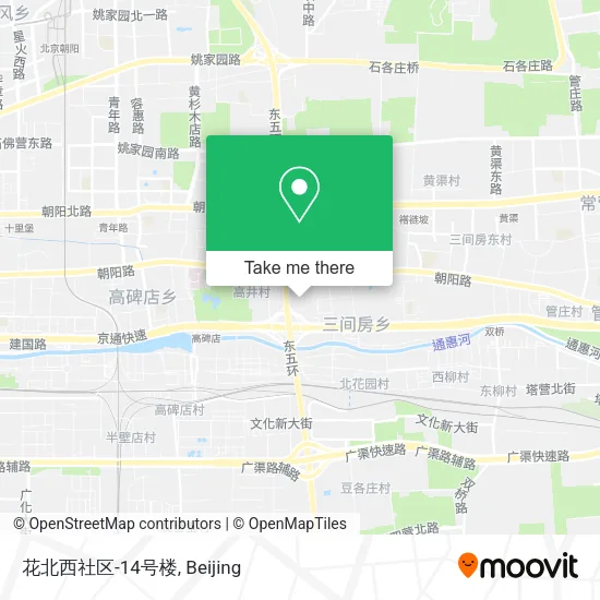 花北西社区-14号楼 map