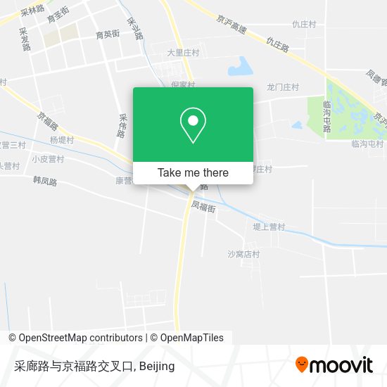 采廊路与京福路交叉口 map