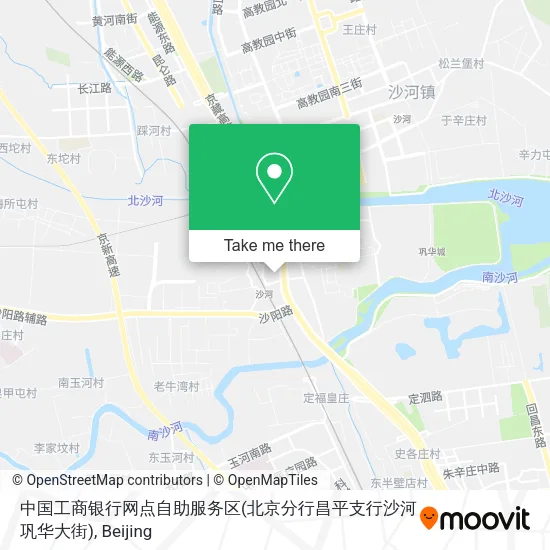 中国工商银行网点自助服务区(北京分行昌平支行沙河巩华大街) map