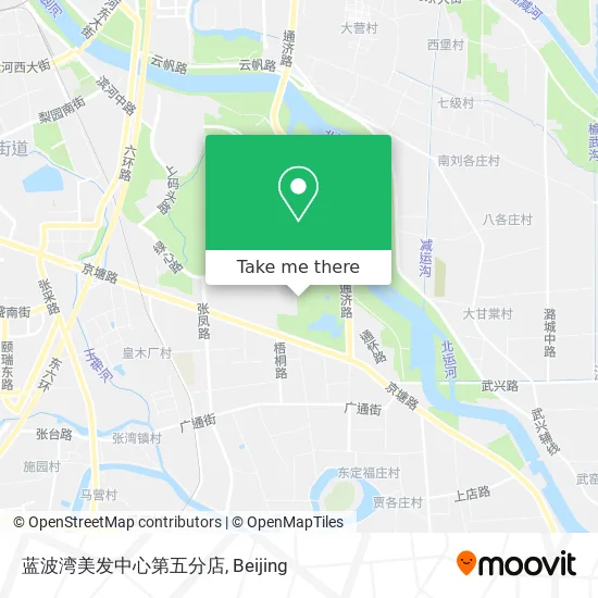 蓝波湾美发中心第五分店 map