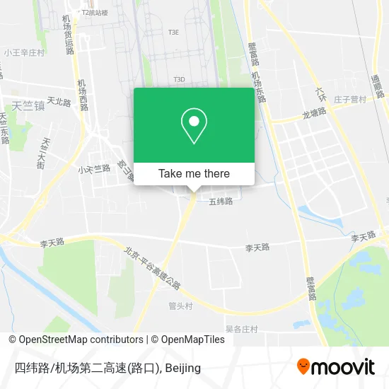 四纬路/机场第二高速(路口) map