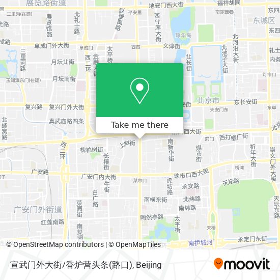 宣武门外大街/香炉营头条(路口) map