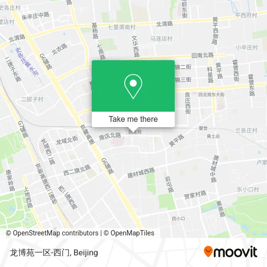 龙博苑一区-西门 map