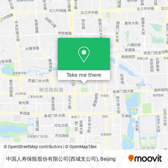 中国人寿保险股份有限公司(西城支公司) map