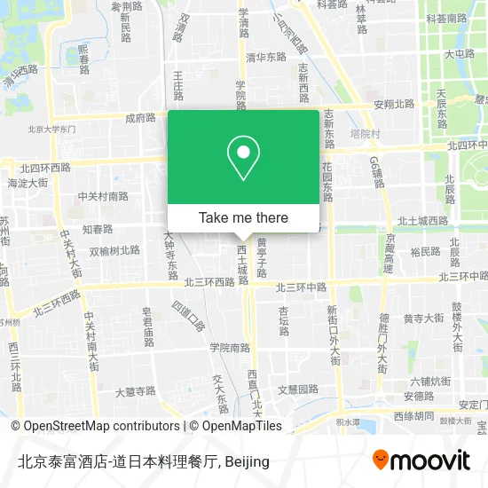 北京泰富酒店-道日本料理餐厅 map