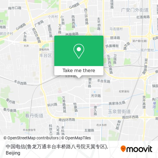中国电信(鲁龙万通丰台丰桥路八号院天翼专区) map