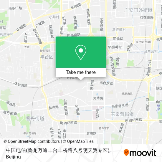中国电信(鲁龙万通丰台丰桥路八号院天翼专区) map
