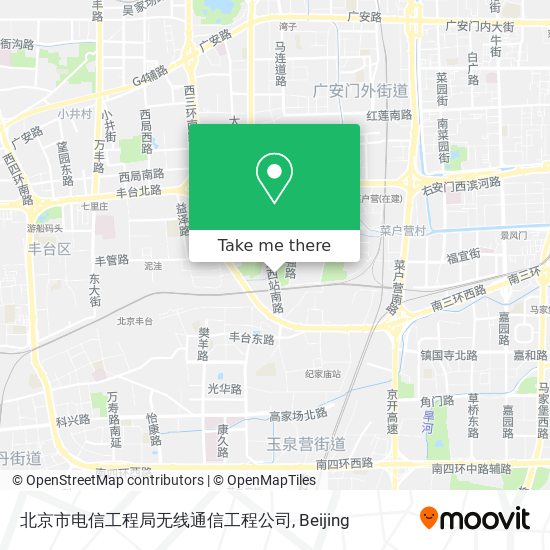 北京市电信工程局无线通信工程公司 map