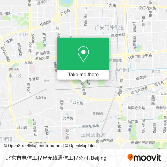 北京市电信工程局无线通信工程公司 map