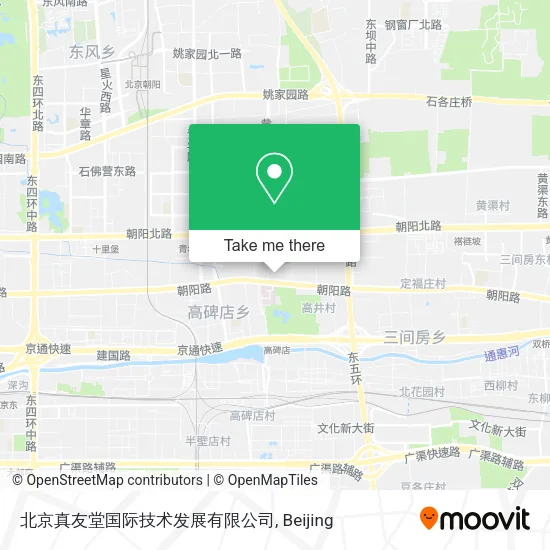 北京真友堂国际技术发展有限公司 map
