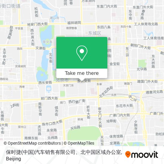 保时捷(中国)汽车销售有限公司、北中国区域办公室 map