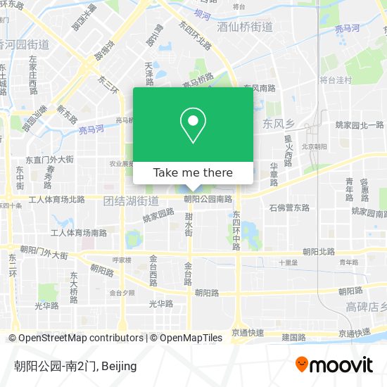 朝阳公园-南2门 map