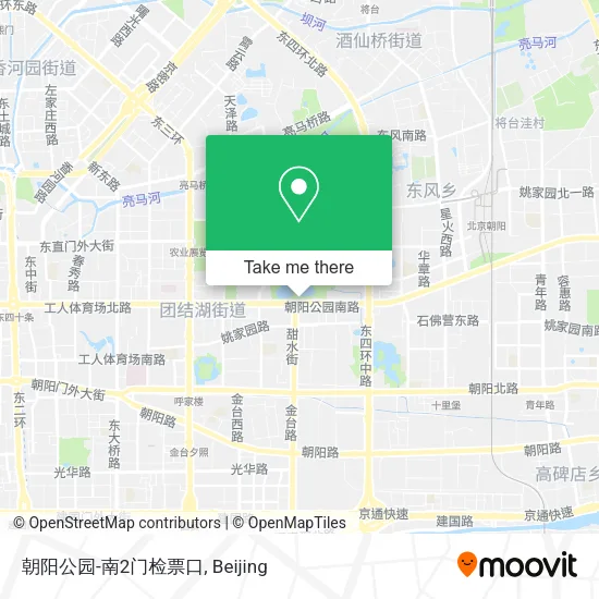 朝阳公园-南2门检票口 map
