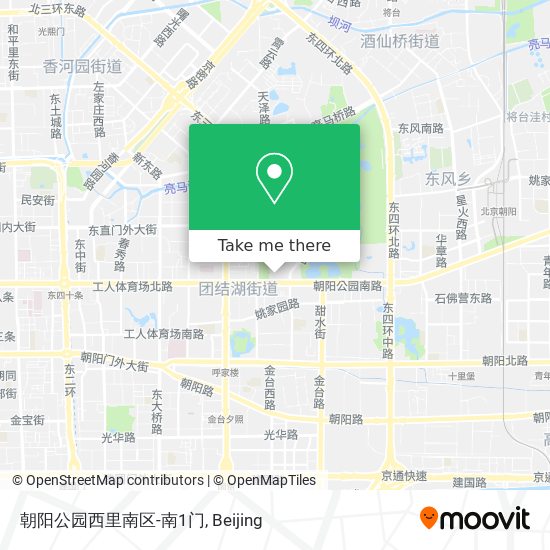 朝阳公园西里南区-南1门 map