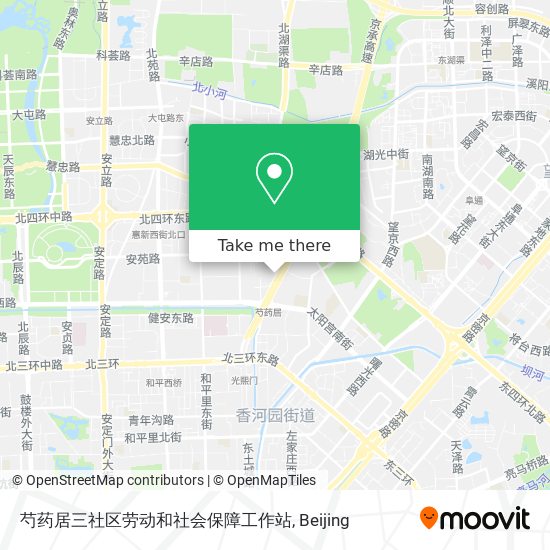 芍药居三社区劳动和社会保障工作站 map