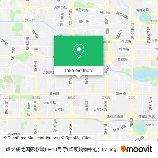 耀莱成龙国际影城6F-10号厅(卓展购物中心) map