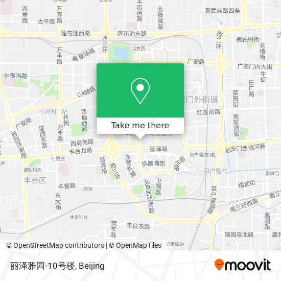 丽泽雅园-10号楼 map
