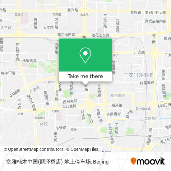 室雅楠木中国(丽泽桥店)-地上停车场 map