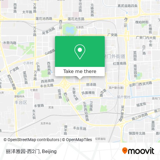 丽泽雅园-西2门 map