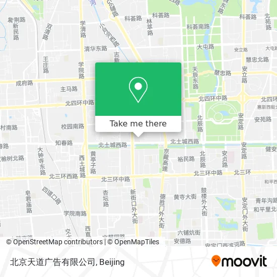 北京天道广告有限公司 map