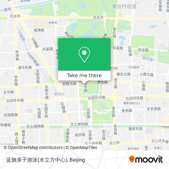 蓝旗亲子游泳(水立方中心) map