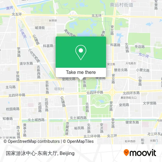 国家游泳中心-东南大厅 map