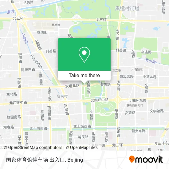 国家体育馆停车场-出入口 map