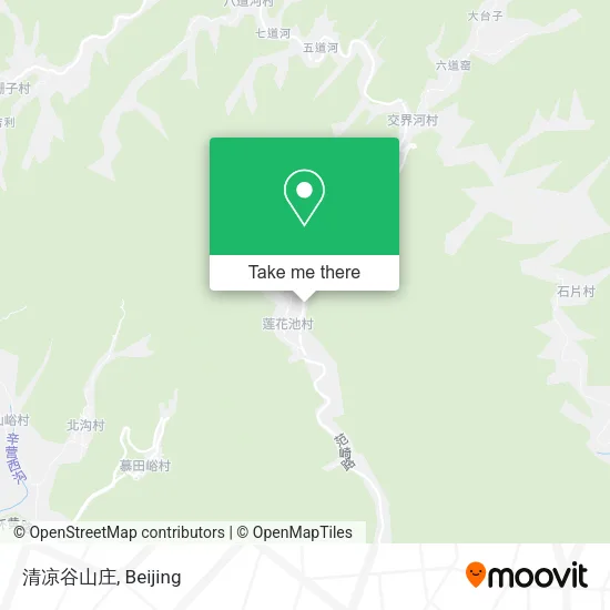 清凉谷山庄 map