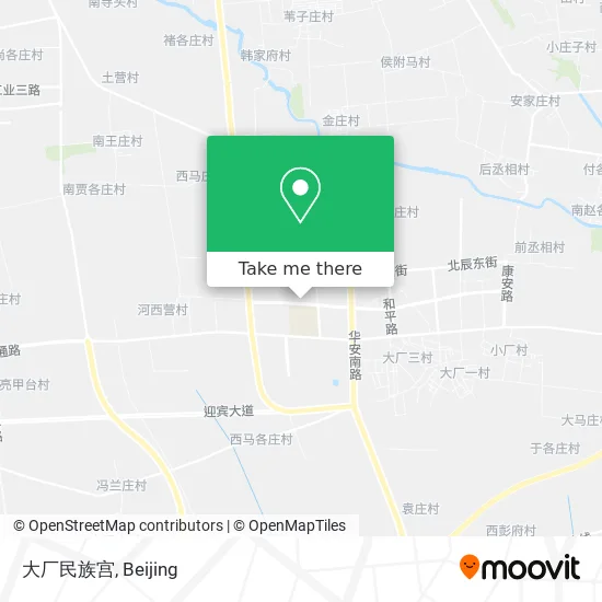 大厂民族宫 map