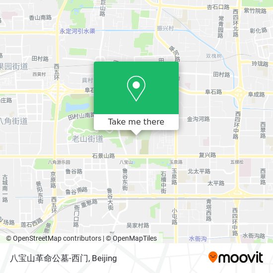 八宝山革命公墓-西门 map