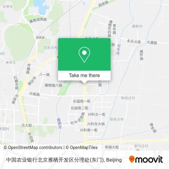 中国农业银行北京雁栖开发区分理处(东门) map