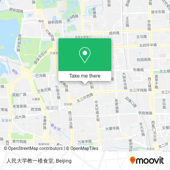 人民大学教一楼食堂 map