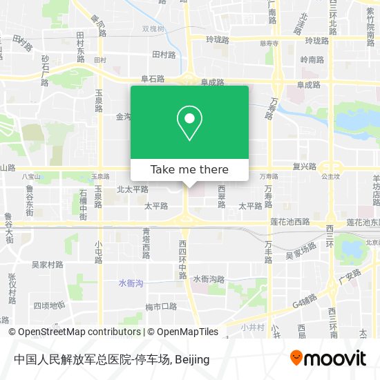 中国人民解放军总医院-停车场 map