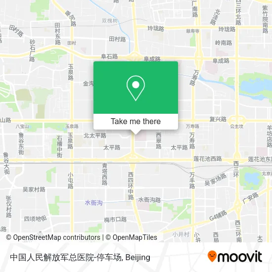 中国人民解放军总医院-停车场 map