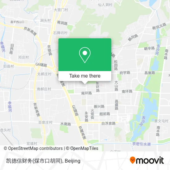 凯德信财务(煤市口胡同) map