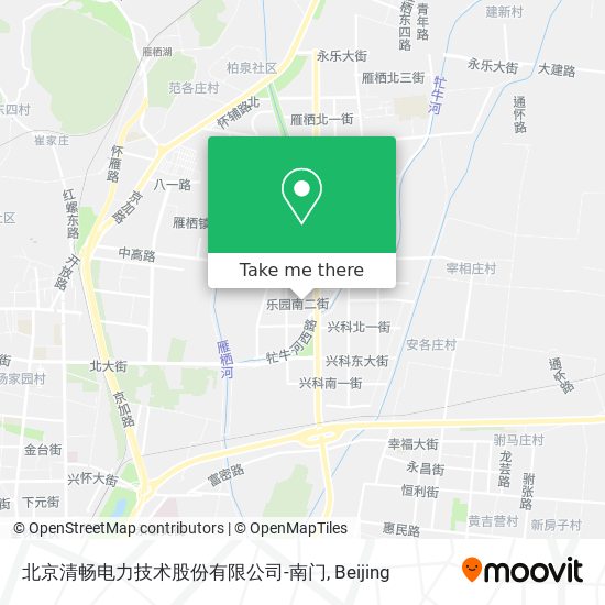 北京清畅电力技术股份有限公司-南门 map