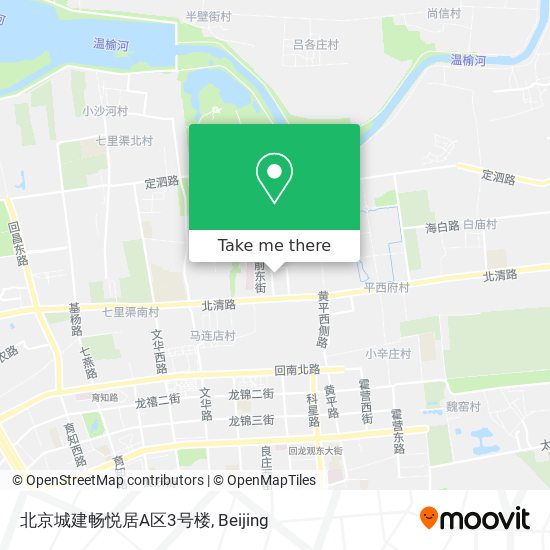 北京城建畅悦居A区3号楼 map