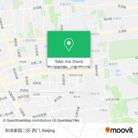 和谐家园二区-西门 map