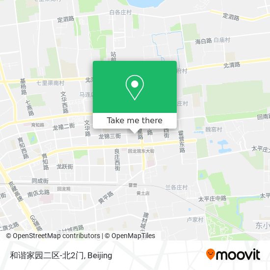 和谐家园二区-北2门 map