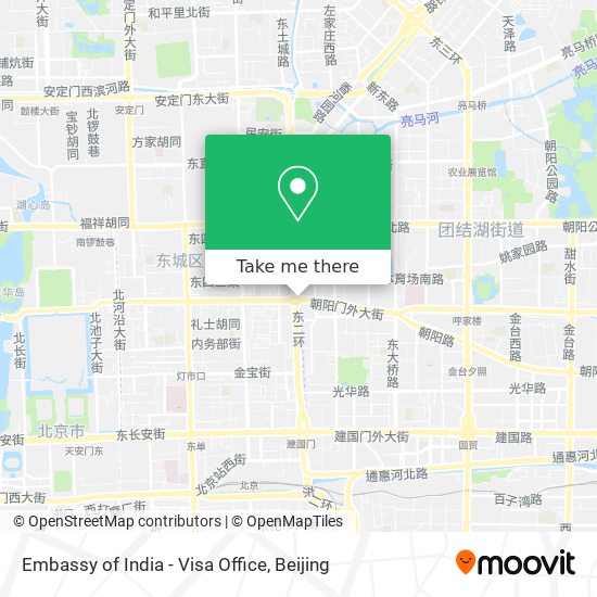 Embassy of India - Visa Office map