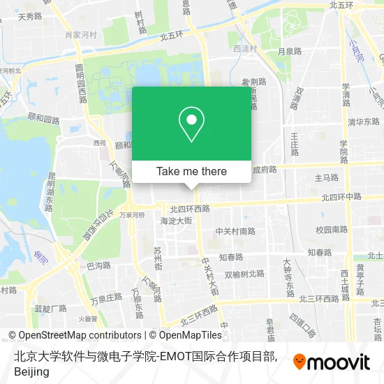 北京大学软件与微电子学院-EMOT国际合作项目部 map
