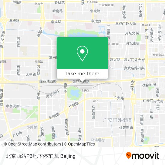 北京西站P3地下停车库 map