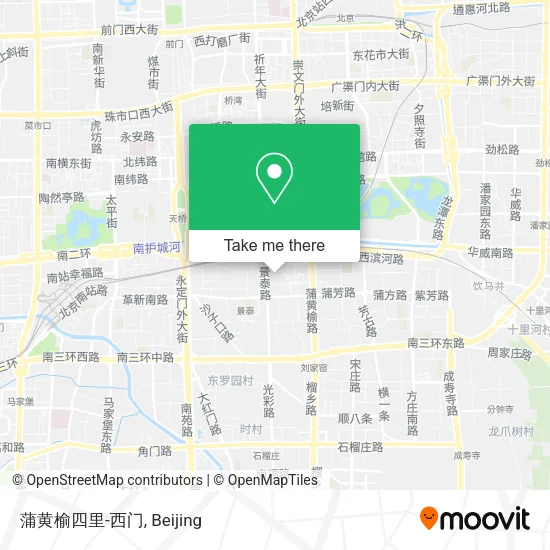 蒲黄榆四里-西门 map