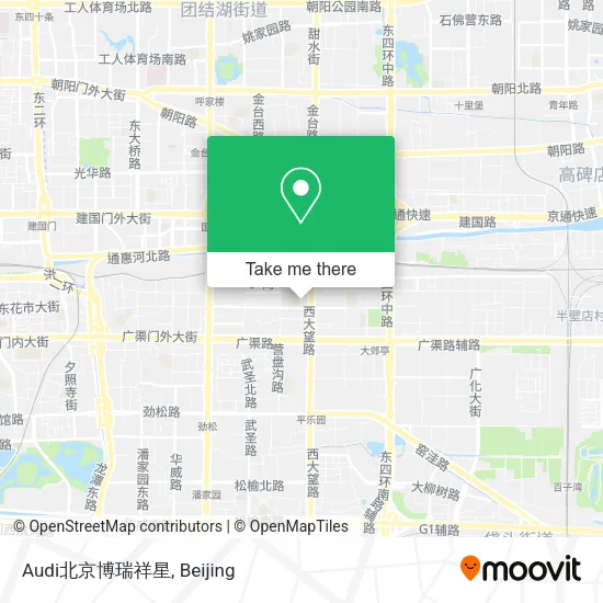 Audi北京博瑞祥星 map