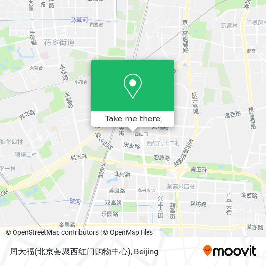 周大福(北京荟聚西红门购物中心) map