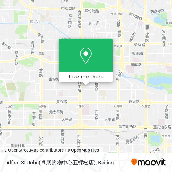Alfieri St.John(卓展购物中心五棵松店) map