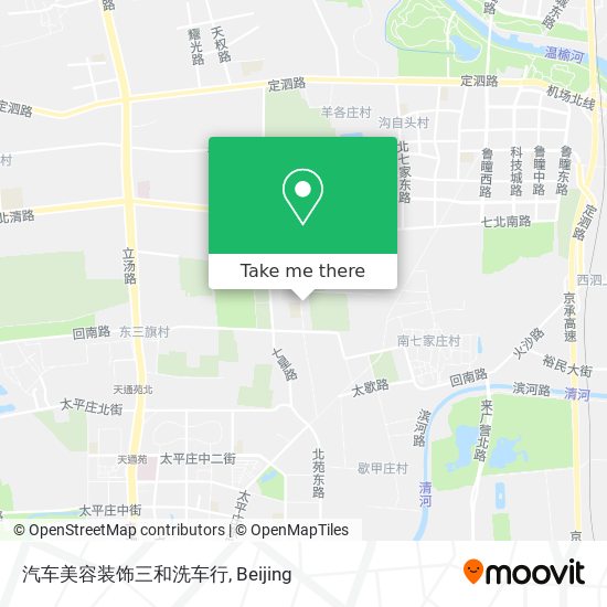 汽车美容装饰三和洗车行 map