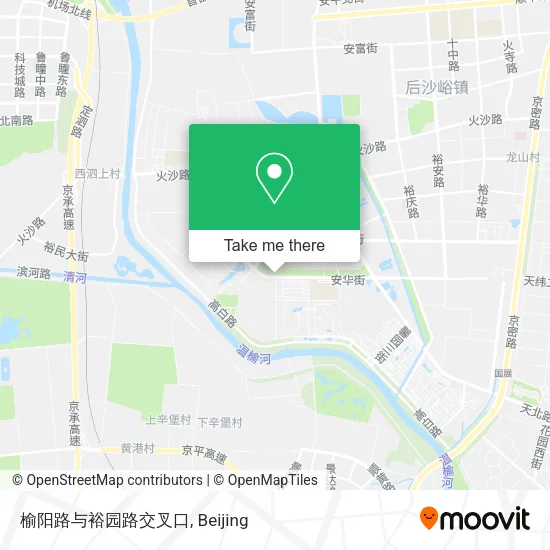 榆阳路与裕园路交叉口 map