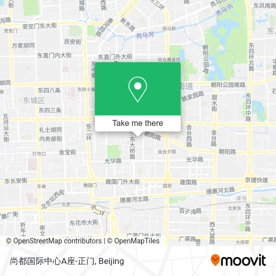 尚都国际中心A座-正门 map