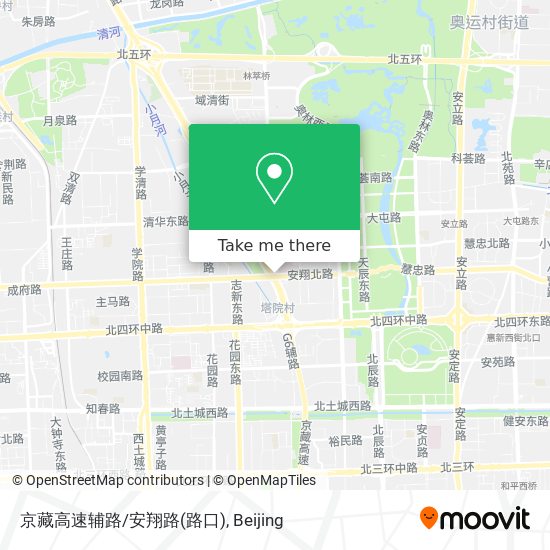 京藏高速辅路/安翔路(路口) map